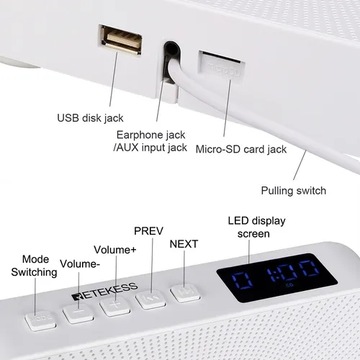 Настенный проигрыватель компакт-дисков FM-радио Bluetooth USB MP3