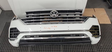 ZDERZAK kompletny VOLKSWAGEN TOUAREG III 760 GRILL LC9A ŁADNY