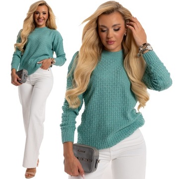 Wyjątkowy Modny SWETER DAMSKI Półgolf Dużo Kolorów