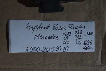 ASISTENT PÁSY POHYBU MERCEDES W213 W217 W222 W238 W257 1
