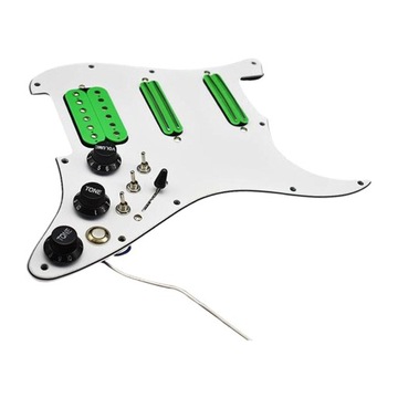 Pickguard gitarowy prawy profesjonalny materiał DIY czarno-żółty