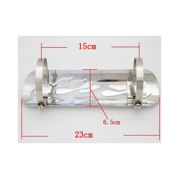 ХРОМИРОВАННАЯ КРЫШКА ВАЛА, ВЫХЛОПНОЙ ТРУБЫ
