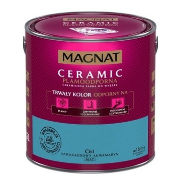 MAGNAT CERAMIC 2,5 l SZMARAGDOWY AKWAMARYN C61 mat