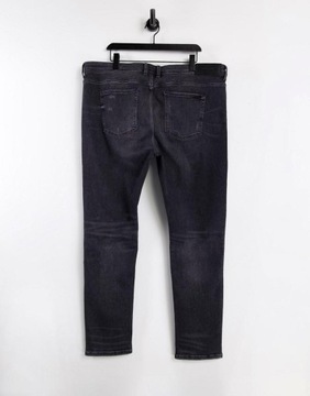 G14K009 SPODNIE JEANSY CZARNE RIVER ISLAND 48/36