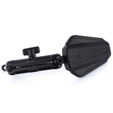 Складные зеркала Adventure E24 для мотоциклов с зажимами и адаптерами черные