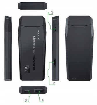 ЭМУЛЯТОР ТВ КОНСОЛИ HDMI GAME BOX + 2 КОНТРОЛЛЕРА ДЛЯ ДЕТСКОГО ТЕЛЕВИЗОРА