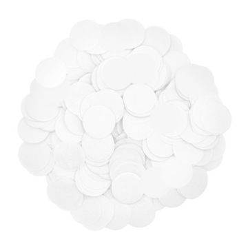 Konfetti papierowe 15 g - białe party