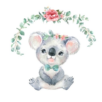 Naklejka ścienna MIŚ KOALA. Dla dzieci Dżungla XXL