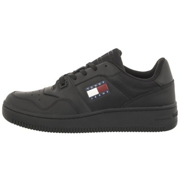 Buty Sneakersy Tommy Hilfiger Retro Basket Czarne