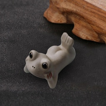 Керамическая фигурка лягушки, чайного питомца, маленькая форма C