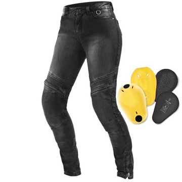 SHIMA JESS BLACK Spodnie motocyklowe + PROTEKTORY