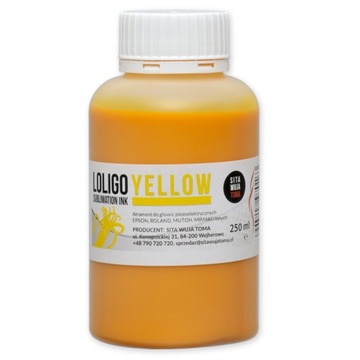 Tusz Loligo - 250 ml - SUBLIMACJA YELLOW