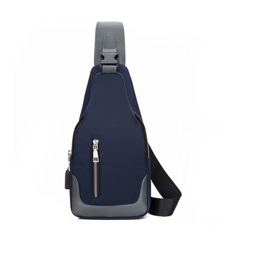 Męska torba na ramię Crossbody z paskiem na klatkę piersiową Port USB