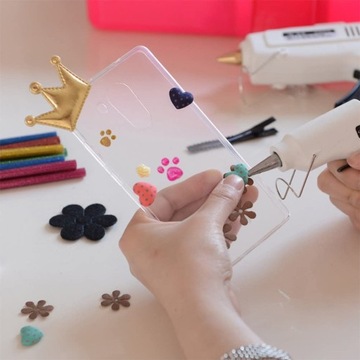 ГОРЯЧИЙ КЛЕЙНЫЙ ПИСТОЛЕТ С БЛЕСКАМИ 6ШТ 7ММ