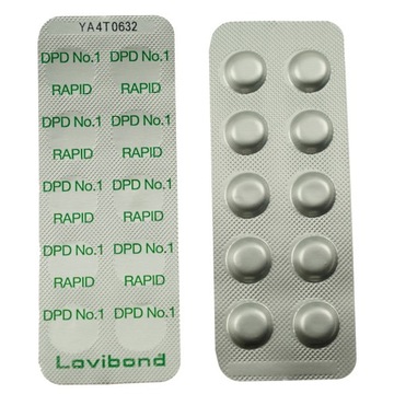 CL-DPD1 Rapid Таблетки для измерения хлора LOVIBOND 1 лист (ручной тестер)
