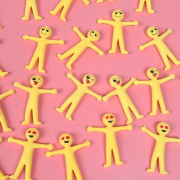 ИГРУШКА-АНТИСТРЕСС, РАСТЯЖАЕМЫЙ ЧЕЛОВЕК, ЭМОЦИИ, СЕНСОРНАЯ СЛАША, 4 шт.