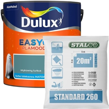 Dulux EasyCare Farba Szykowny turkus 2,5L + GRATIS