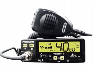 CB RADIO PRESIDENT TEDDY II 2 ASC VOX 12 В ПАЯНАЯ ВИЛКА ПРИЖИГАЛИ X6Y