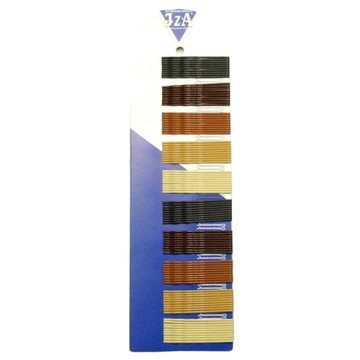 Wsuwki do włosów karbowane mix 6 cm 100 szt. bez kulek