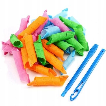 БУЛИЦЫ ДЛЯ ДЛИННЫХ ВОЛОС СПИРАЛЬНЫЕ КУДРЫ 60 шт.