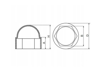 Винтовая крышка М8, заглушка, 50 шт.