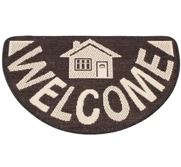 PÓŁOKRĄGŁA ANTYPOŚLIZGOWA WYCIERACZKA 50x80 CM