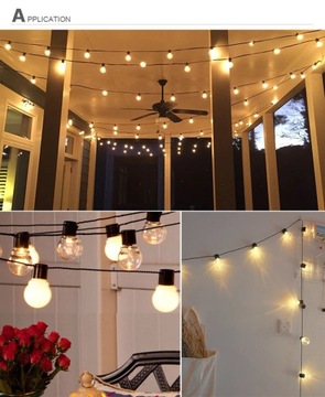 РОЖДЕСТВЕНСКИЕ гирлянды из 10 светодиодов на солнечных батареях