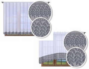 FIRANKA GOTOWA WOAL GIPIURA 160X300 ŁUK KORONKA