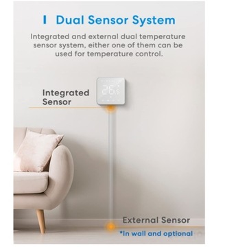 E7 Meross MTS200 HomeKit WiFi умный термостат