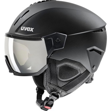 Kask z Szybą UVEX Instinct Visor Black Matt - Litemirror Silver S2 59-61cm