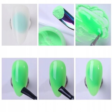 NEON PIGMENT PYŁEK DO PAZNOKCI ZDOBIENIA OMBRE ORNAMENTY EFEKT