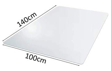 100x140 MATA OCHRONNA PODKŁADKA POD KRZESŁO FOTEL BIUROWY NA PODŁOGĘ STÓŁ