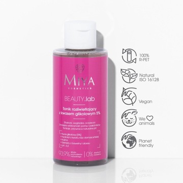MIYA TONIK ROZŚWIETLAJĄCY 150ml KWAS GLIKOLOWY 5%