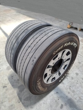 KOŁA OPONY PRZÓD Z FELGAMI ALUMNIOWYMI CONTINENTAL HYBRID HT3 385/65 R 22.5