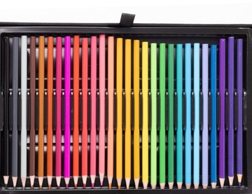 ZESTAW ARTYSTYCZNY PLASTYCZNY DO MALOWANIA KREDKI WALIZKA NIEBIESKI 144 EL