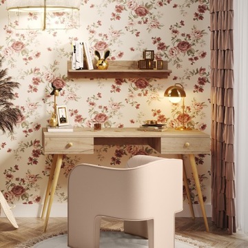 Wisząca półka BOHO 90 cm w kolorze Róż Naturalny