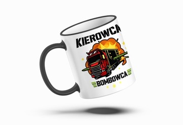 Kubek kierowca bombowca scania volvo daf kolorowy