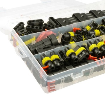 ГЕРМЕТИЧНЫЙ РАЗЪЕМ CUBE 2-контактный SUPERSEAL С НАБОРОМ КАБЕЛЕЙ ИЗ 20 ШТ.