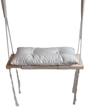 Качели детские для дома, сада, комнаты, бутылочно-зеленого цвета, доска 60 см.