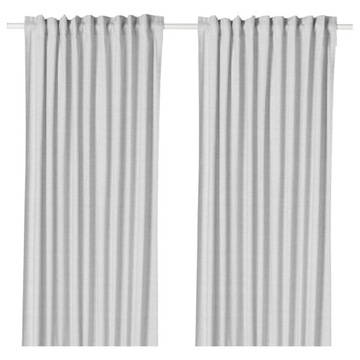 IKEA HANNALILL zasłony 145x300 2szt szary