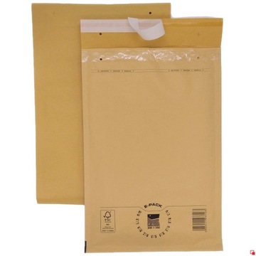 Koperty bąbelkowe F16 350x240 E-Pack BRĄZOWE duże MOCNE x10