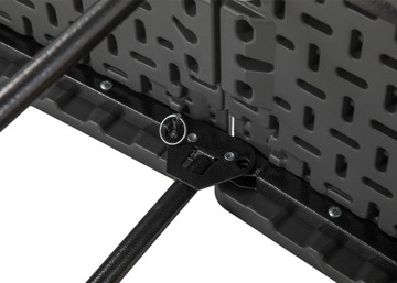 Zestaw Ogrodowy Cateringowy Biesiadny Bankietowy STÓŁ 180cm 2 Ławki grafit