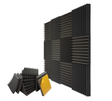 Sada akustických Klinů, Samolepící panely, tloušťka 7 cm, pyramida 12 Ks
