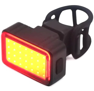 LAMPKA ROWEROWA LED NA TYŁ ROWERU TYLNA USB POD SIODEŁKO 28 DIÓD WIDOCZNA