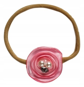 Детская повязка на голову с цветком