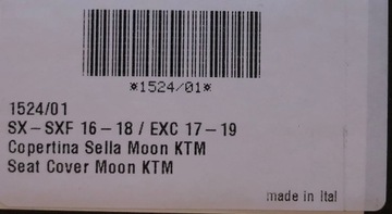 Чехол на сиденье BLACKBIRD KTM EXC 17-19 BLUE MOON CUBAMOTO