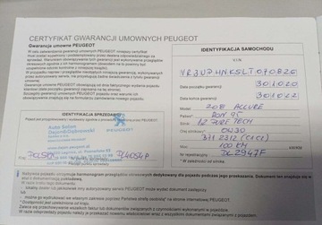 Peugeot 208 II Hatchback 1.2 PureTech 102KM 2020 Peugeot 208 276 Allure 102 KM AUTOMAT I wl. serwisowany w ASO GWARANCJA, zdjęcie 31
