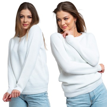 HONEY sweter sweterek bluzka POLSKI okrągły dekolt L/XL