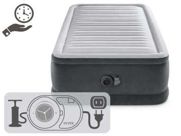 Надувной матрас односпальная спальная кровать с насосом 230 В Intex 64412ND