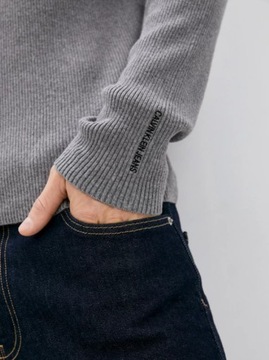 CALVIN KLEIN JEANS SWETER MĘSKI KASZMIR XXL